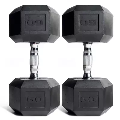 CAP Barbell Rubber-Coated Hex Dumbbells Set Of 2 • $106.68