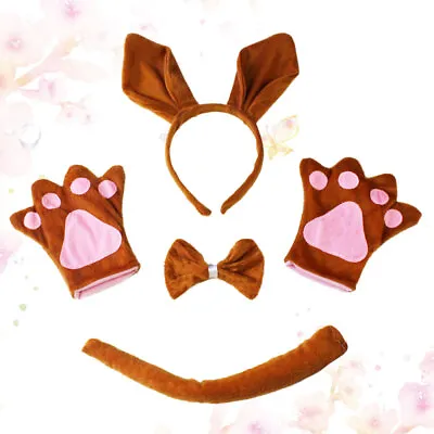  4pcs Party Parent Child Performance Costume Cartoon Kangaroo Style Costume Suit • £12.75