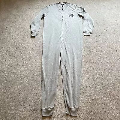 Polo Ralph Lauren Pajamas Mens Large Gray Bodysuit One Piece Sleepwear PJs Logo • $34.99