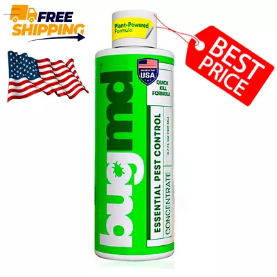 Bugmd 3.7 Oz Pest Control Spray - Plant Powered Bug Spray Bed Bug Spray For Home • $27.71