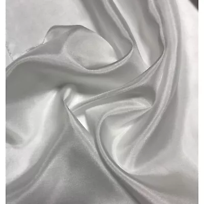 WHITE China Silk HABOTAI Fabric 8mm Weight • $8.55