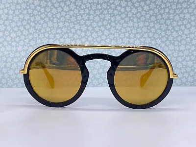 £302.08 • Buy THEO Belgium Sunglasses Black Gold Round Picture 5 Limited One Of 85