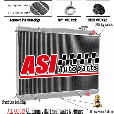 Aluminum Radiator FOR 97-06 Nissan Navara D22 3.0L TD Zd30 ;3.3L VG33E V6 Petrol • $199