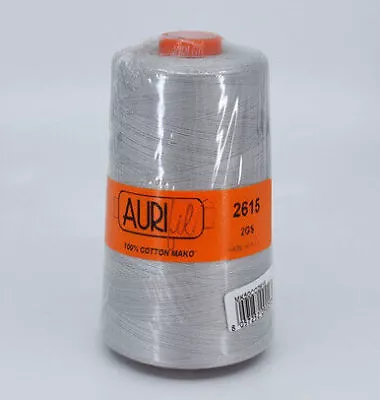 Aurifil Mako Cotton Thread Aluminum 2615 Lg Spool 50Wt 6452Yd • $59.50