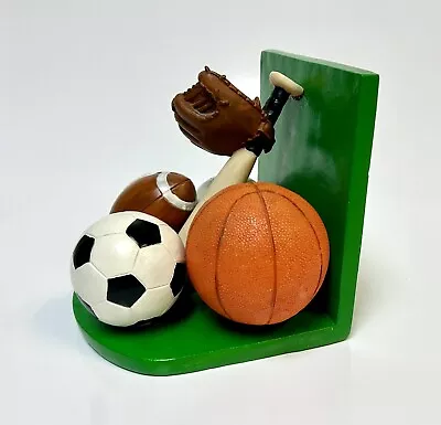 All Sports Vintage Colorful Bookend Baseball Soccer Football Basketball • $12.99