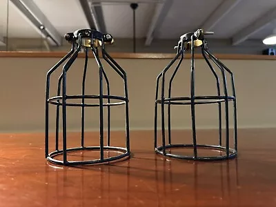 Vintage Antique Authentic Wire Cage Light Fixtures Industrial Contemporary! • $40