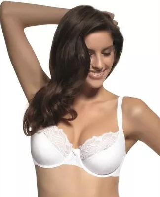 Panache Melody Ladies Bra 36D And Brief 14 White New • £20