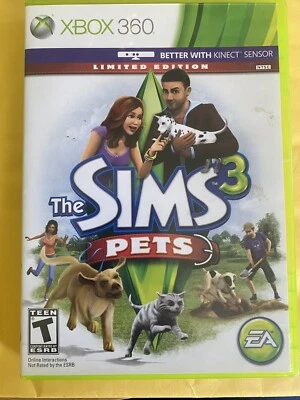 $6 • Buy The Sims 3: Pets Limited Edition Microsoft Xbox 360-VERY GOOD-