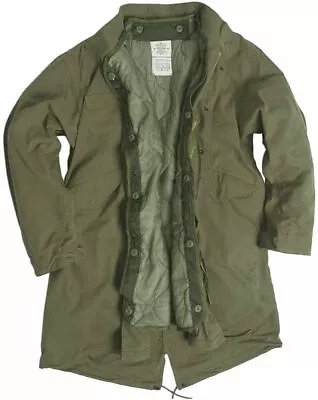 U.S. M65 Fishtail Shell Parka With Liner Mil-Tec Olive Winter Coat • $123.30