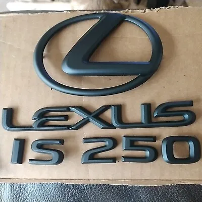 $37.95 • Buy Lexus Is 250 Black Trunk Emblem With Logo