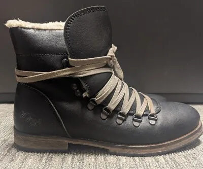 Vegetarian Shoes Caribou Boot Black Vegan Womens Boots Size 9.5 Size 41 • $43.71