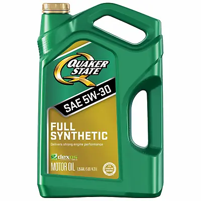 Quaker State Full Synthetic 5W-30 Motor Oil 5-Quart • $21.44