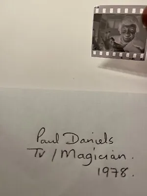 Paul Daniels.  Tv Magician. 1978     1x1     Original Vintage Negative. • $12.62