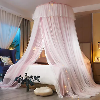 Bed Canopy Mosquito Net Princess Bed Insect Netting Hanging Curtain Dome Tent  • $42.30