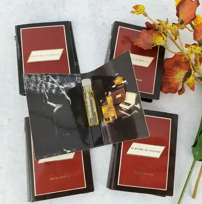 5 Vintage MYSTERE DE ROCHAS Eau De Parfum Perfume Carded Samples .03 Fl Oz EDP • $28.33