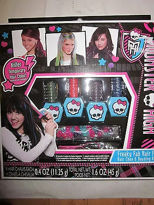 Brand New Monster High Freaky Fab Hair Fx Hair Chox And Beading Kit Sealed Nib • $4