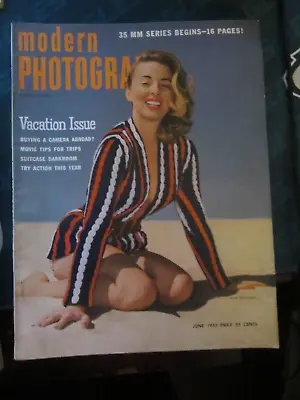 Modern Photography Magazine June 1953 Vacation Issue Buying Camera Abroad 50 • $9.99