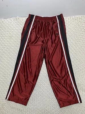 Vintage Starter Track Pants Men XL (40-42) Red/Black  Athleisure Straight Pocket • $18.98