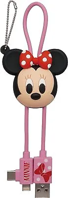 Disney Minnie  Mouse 3D Foam USB Cable Bag Clip Charger With Different Ports • $14.27