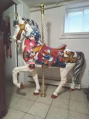 Life Size Disney Carousel Horse Brass Pole ~ Local Pickup  • $1500