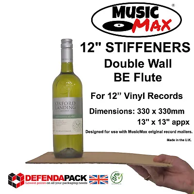 50 12  LP RECORD MAILER STIFFENERS STRENGTHENERS Cardboard Fillers Pads MusicMax • £22.57