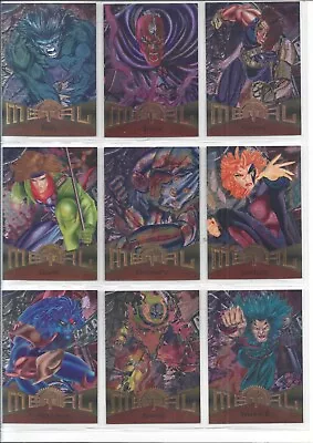 1995 Fleer Marvel Metal Base Set Alternate Gold Blaster Complete Your Set U Pick • $1.50