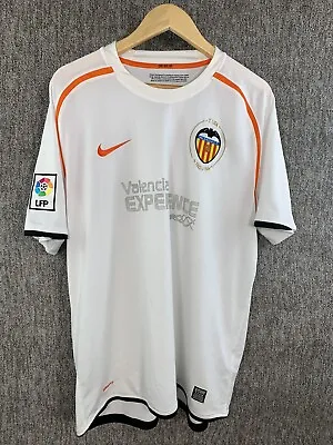 Valencia Football Home Shirt 2008/09 Men’s XL Extra Large SEE LAST FEW PHOTOS • £30