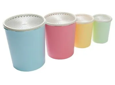 Tupperware 8-piece Heritage Stacking Canister Set-NEW • $39.77