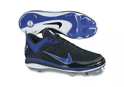 Nike Mens Air Show Elite 2 Baseball Cleats Size 8 Black And Navy Blue 9 • $65