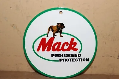 Mack Bulldog Trucks Semi Farm Gas Oil Porcelain Like 4  Steel Metal Magnet Sign • $24.95