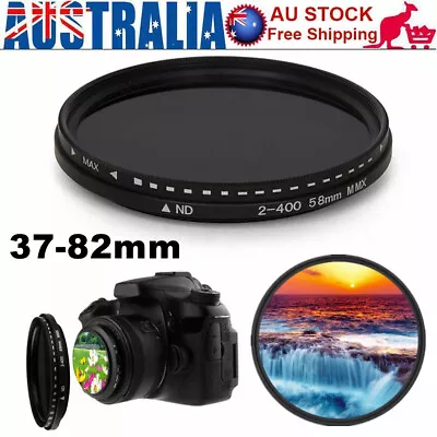 Adjustable Neutral Density Fader Variable ND Filter ND2 To ND400 For Camera Lens • $16.69