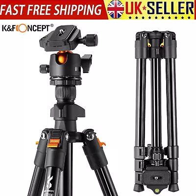 £45.59 • Buy K&F Concept Pro Camera Tripod W/ Ball Head For Digital Camera Travel DSLR Y6S8
