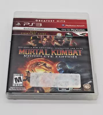 Mortal Kombat Komplete Edition Sony PlayStation 3 PS3 Greatest Hits • $16.95