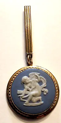 £108.29 • Buy Pendant For Necklace Marked Wedgwood Made In England Blue VTG Cupid Jasperware