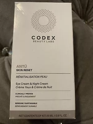 Codex BeautyLabs Antü Skin Reset Kit- Eye Cream 8ml & Night Cream 15ml • $30.35