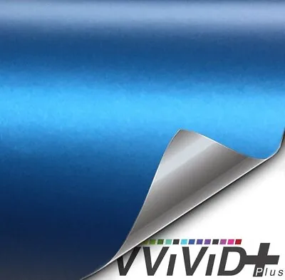 VVivid 2020 VVivid+ Matte Metallic Blue (Ghost) Vinyl Car Wrap Film | V203 • $1.99