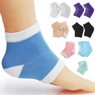 Silicone Moisturizing Protectors Gel Heel Hole Socks Cracked Foot Skin Care ~ • $4.67