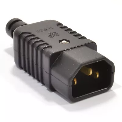 Heavy Duty Rewireable IEC C14 Kettle Lead Male Inline Plug 10A 230V [008076] • £4.55