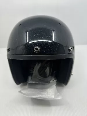 Daytona 3/4 Cruiser Helmet Black Metal Flake. Size Large. New Open Box. • $74.99