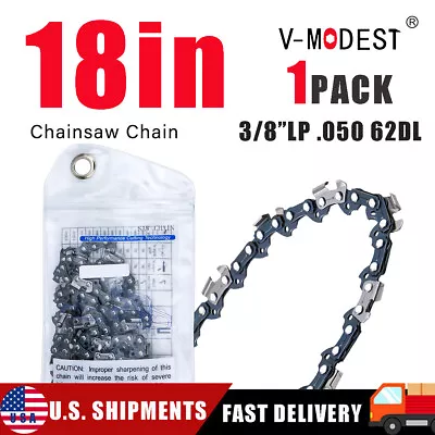 18  Chainsaw Chain Blade For Echo Dolmar Makita McCulloch Series 3/8LP .050 62DL • $10.99