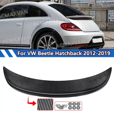 Rear Roof Spoiler Wing For Volkswagen Beetle SE Hatchback 2012-2019 Carbon Look • $79.99