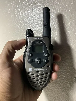 Replacement Motorola Talkabout T5710 Two Way Radio BLACK And Gray Read • $21.95