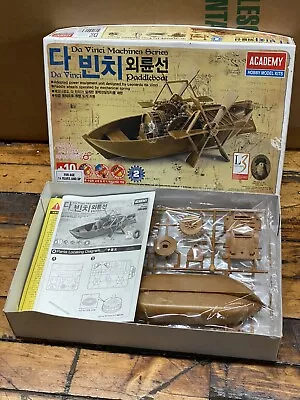 Da Vinci Machines Model Kit Paddle Boat Academy Hobby 18130 NEW • $18.74