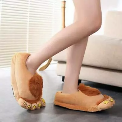 Novelty Furry Slippers For Adult Men Women Funny Monster Adventure  • £16.49