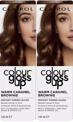 Clairol Colour Gloss Up Conditioner Warm Caramel Brownie 130ml (Pack Of 24 Or6) • £8.99