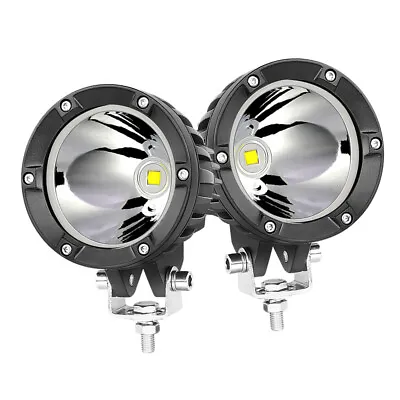 2X 4  Round LED Driving Lights Spot Pods Offroad Driving Lamp Truck ATV SUV AU • $80.99
