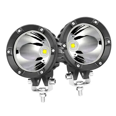 Pair 4Inch Round LED Driving Lights Spot Pods Work Driving Lamp Offroad Truck AU • $76.99