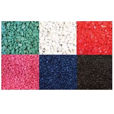£7.85 • Buy Aqua One Aquarium Gravel Colourful Fish Tank River Stones Natural Decoration 2kg