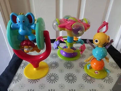 £14.99 • Buy 3 X Rattling Spinning High Chair Toys Fisher Price Mothercare And Unnamed 