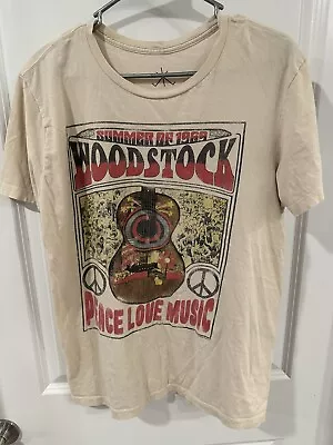 Woodstock Summer Of 1969 Graphic T-shirt Life Clothing Co Nostalgic Vintage Lg • $5.55